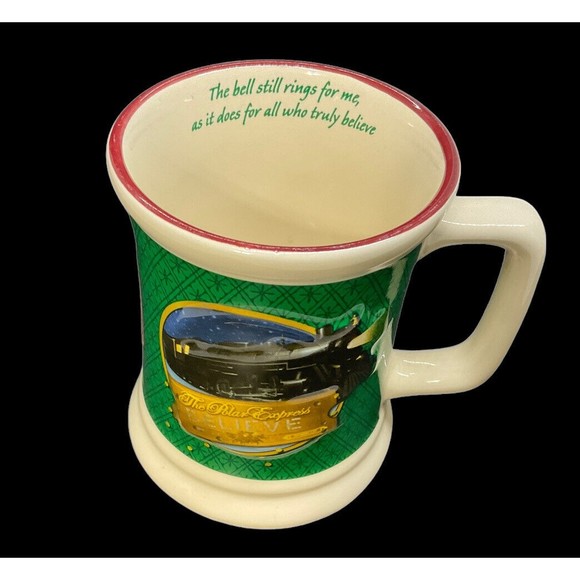 The Polar Express Train “Believe”  3D Cup Mug Christmas Hot Chocolate 12 Oz - Picture 2 of 7